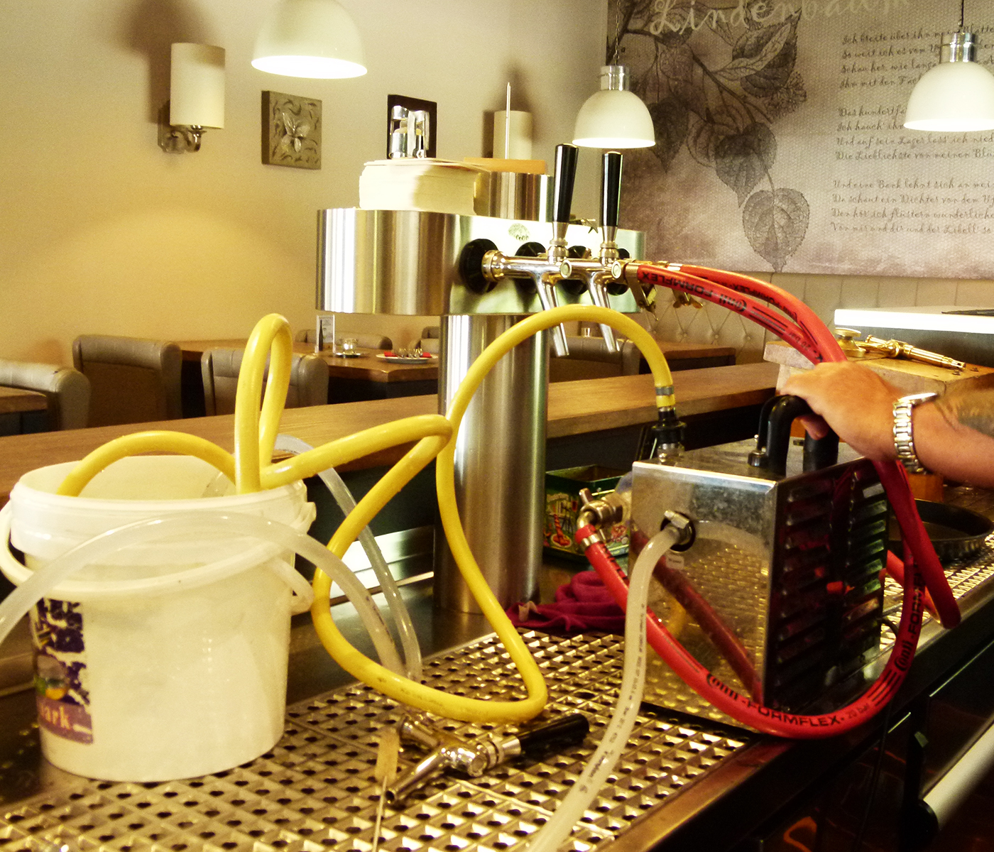 Bierleitungsreinigung